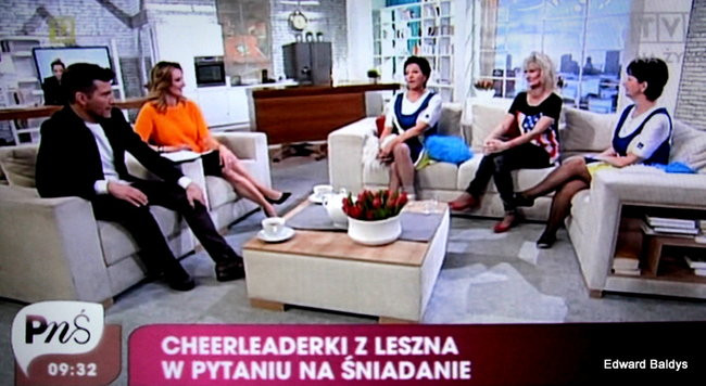 Czirliderki 50+ wystąpiły w telewizji (zdjęcia i film)