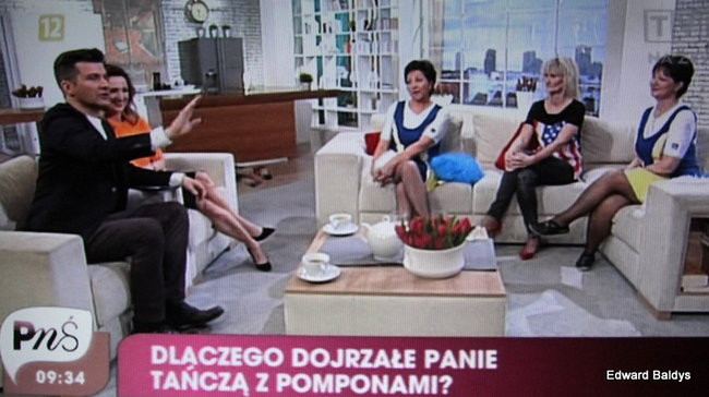 Czirliderki 50+ wystąpiły w telewizji (zdjęcia i film)