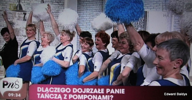 Czirliderki 50+ wystąpiły w telewizji (zdjęcia i film)
