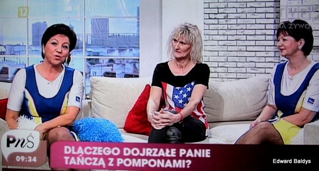 Czirliderki 50+ wystąpiły w telewizji (zdjęcia i film)