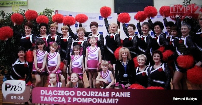 Czirliderki 50+ wystąpiły w telewizji (zdjęcia i film)