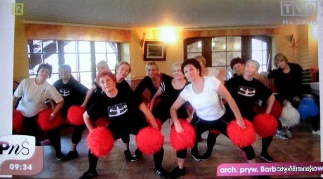 Czirliderki 50+ wystąpiły w telewizji (zdjęcia i film)