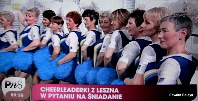 Czirliderki 50+ wystąpiły w telewizji (zdjęcia i film)