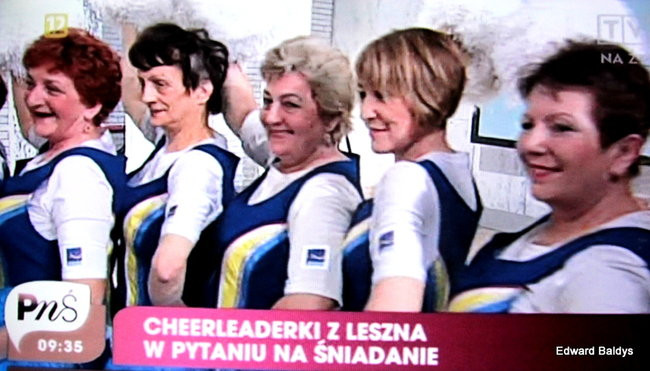Czirliderki 50+ wystąpiły w telewizji (zdjęcia i film)