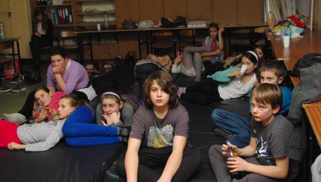 Wieczór filmowy w szkole (zdjęcia)