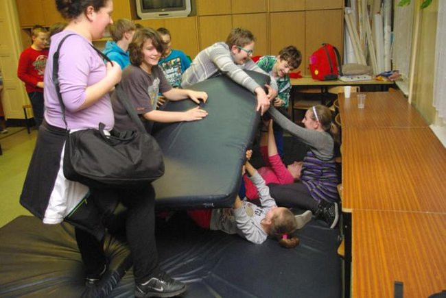 Wieczór filmowy w szkole (zdjęcia)