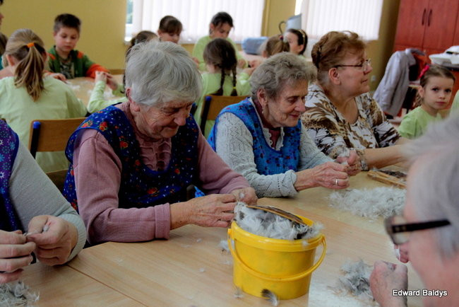 Darcie pierza w Kąkolewie (zdjęcia)