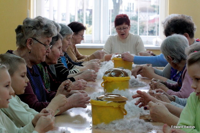 Darcie pierza w Kąkolewie (zdjęcia)