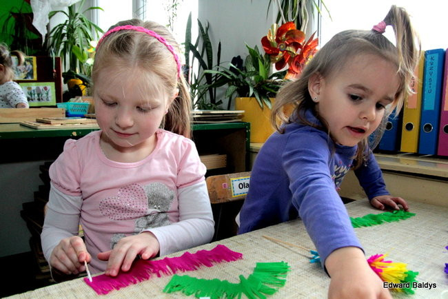 Wspólnie robili świąteczne palmy (zdjęcia)