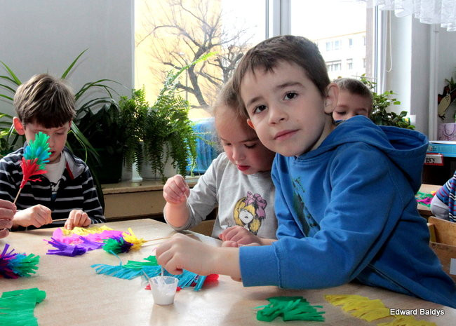 Wspólnie robili świąteczne palmy (zdjęcia)