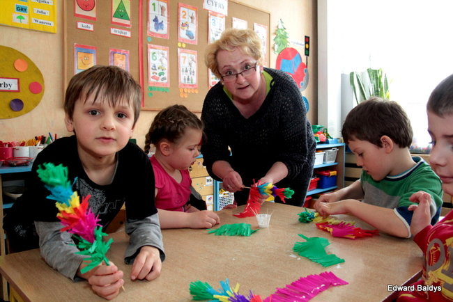 Wspólnie robili świąteczne palmy (zdjęcia)