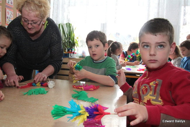 Wspólnie robili świąteczne palmy (zdjęcia)