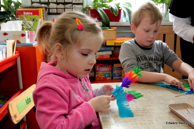 Wspólnie robili świąteczne palmy (zdjęcia)