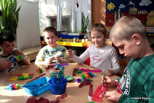 Wspólnie robili świąteczne palmy (zdjęcia)