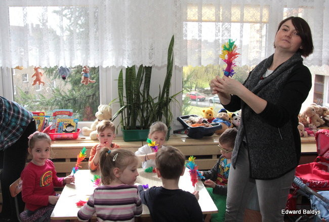 Wspólnie robili świąteczne palmy (zdjęcia)