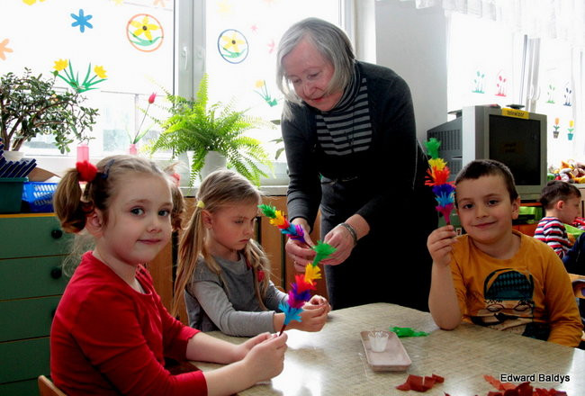 Wspólnie robili świąteczne palmy (zdjęcia)