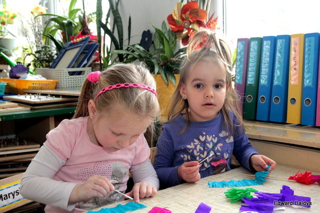 Wspólnie robili świąteczne palmy (zdjęcia)