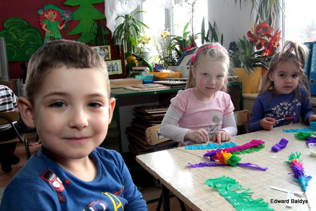 Wspólnie robili świąteczne palmy (zdjęcia)