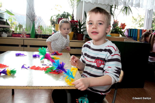 Wspólnie robili świąteczne palmy (zdjęcia)