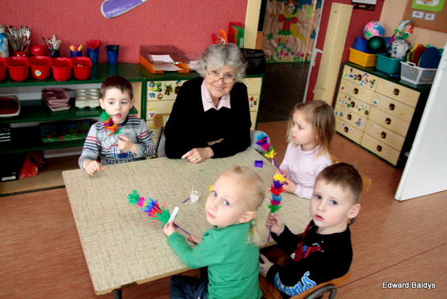 Wspólnie robili świąteczne palmy (zdjęcia)