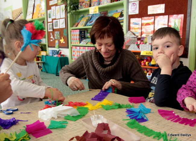 Wspólnie robili świąteczne palmy (zdjęcia)