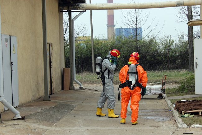 Strażacy ćwiczyli przy Magazynowej (kilka zdjęć)