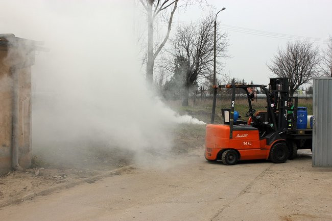 Strażacy ćwiczyli przy Magazynowej (kilka zdjęć)