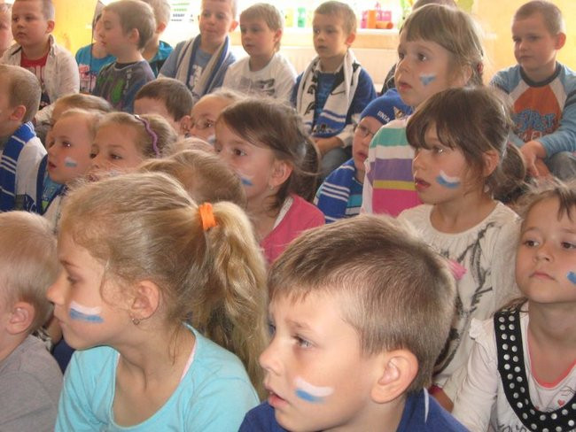 Damian Baliński w przedszkolu w Dąbczu (zdjęcia)