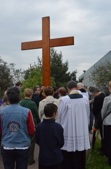Krzyż i ikona Matki Bożej w Lesznie (zdjęcia)