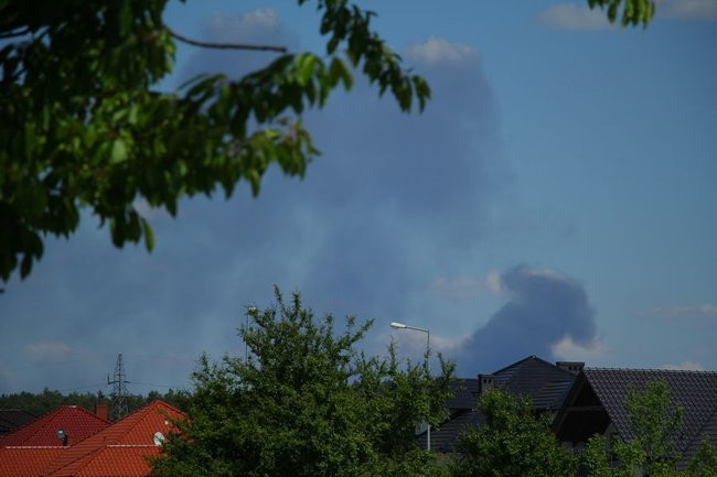 Wielki pożar w Miąskowie (zdjęcia i wideo)