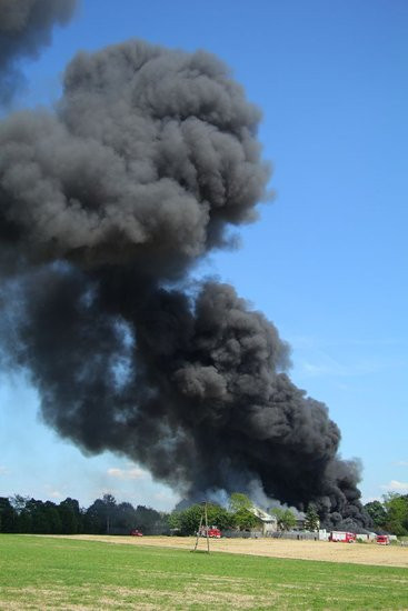 Wielki pożar w Miąskowie (zdjęcia i wideo)