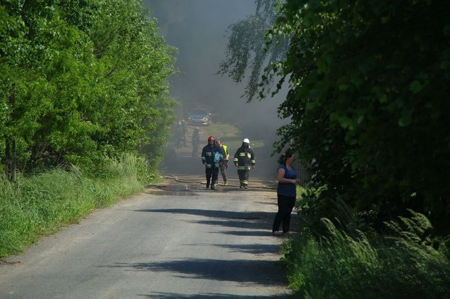 Wielki pożar w Miąskowie (zdjęcia i wideo)