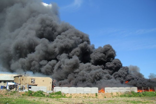 Wielki pożar w Miąskowie (zdjęcia i wideo)