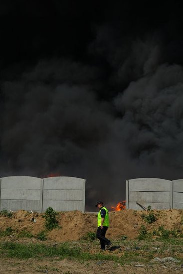Wielki pożar w Miąskowie (zdjęcia i wideo)