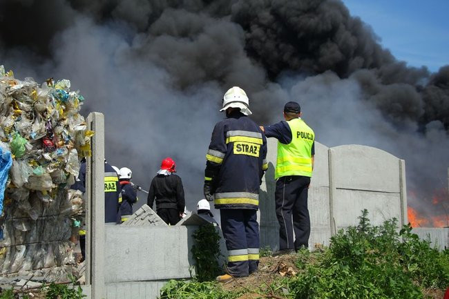 Wielki pożar w Miąskowie (zdjęcia i wideo)
