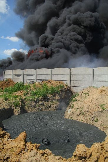 Wielki pożar w Miąskowie (zdjęcia i wideo)