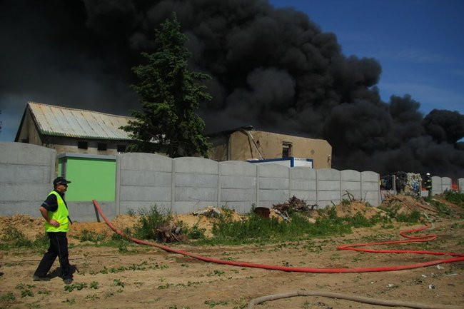 Wielki pożar w Miąskowie (zdjęcia i wideo)
