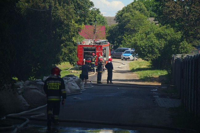 Wielki pożar w Miąskowie (zdjęcia i wideo)