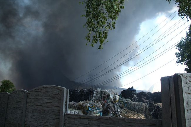Wielki pożar w Miąskowie (zdjęcia i wideo)