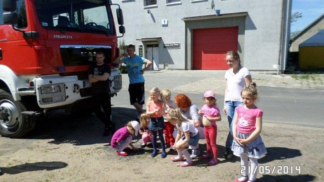 Odwiedziny u strażaków (zdjęcia)