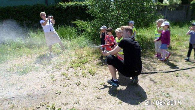 Odwiedziny u strażaków (zdjęcia)