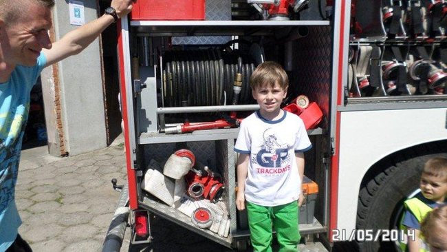 Odwiedziny u strażaków (zdjęcia)