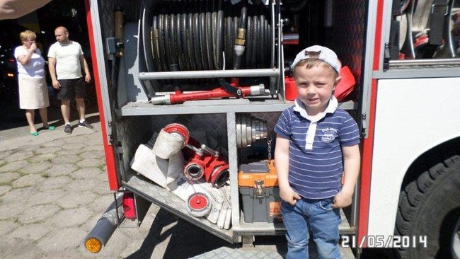 Odwiedziny u strażaków (zdjęcia)