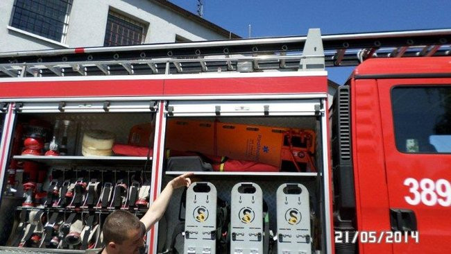 Odwiedziny u strażaków (zdjęcia)