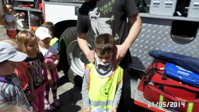 Odwiedziny u strażaków (zdjęcia)