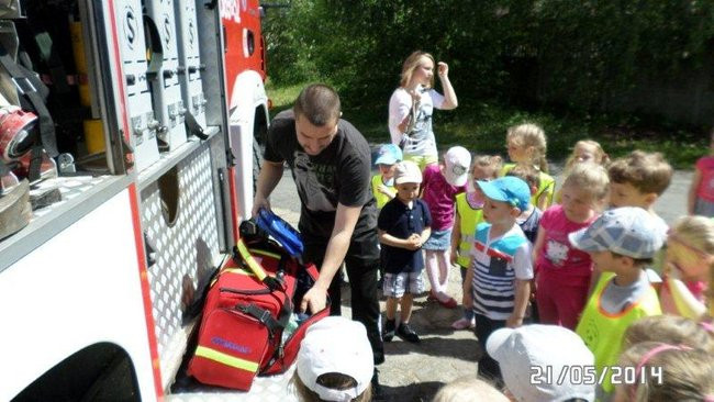 Odwiedziny u strażaków (zdjęcia)