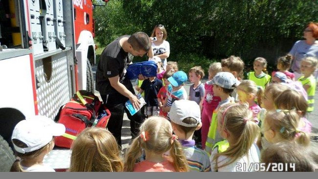 Odwiedziny u strażaków (zdjęcia)