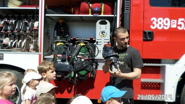 Odwiedziny u strażaków (zdjęcia)