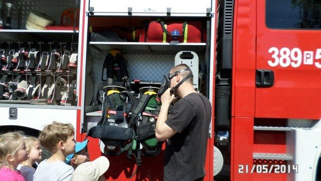 Odwiedziny u strażaków (zdjęcia)