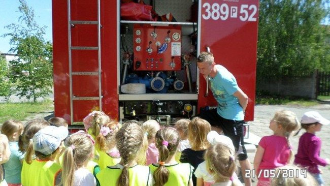 Odwiedziny u strażaków (zdjęcia)